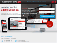 Tablet Screenshot of ouestfrance-auto.pro